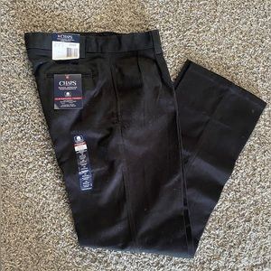 Chaps pleated front school uniform pants
